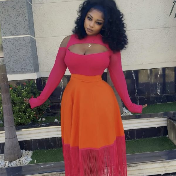 Fringe Skirt Two-piece