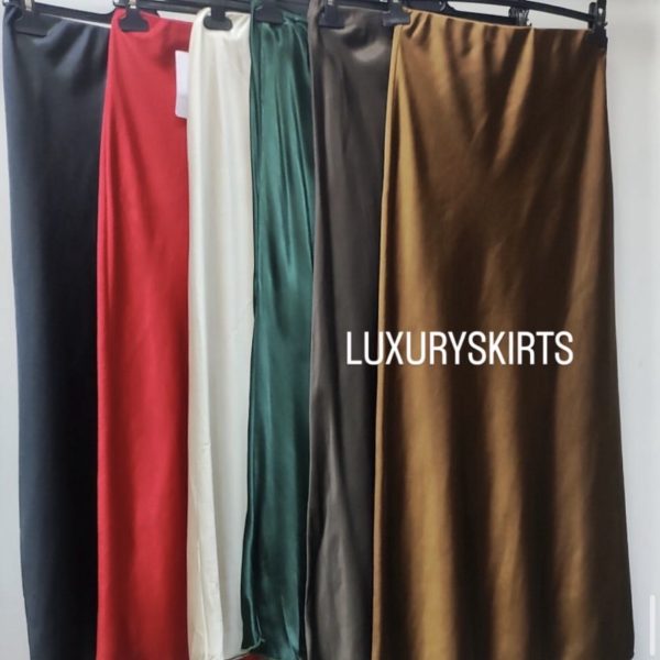 Satin Slip Skirt in Various Colors