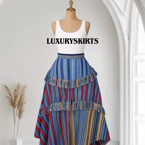 Asymmetric Asoke Midi Skirt