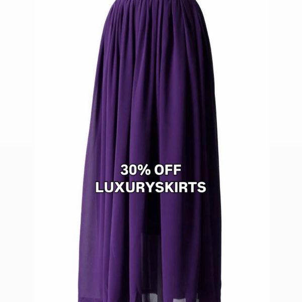 Chiffon Gathered Skirt
