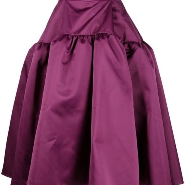 Micado Silk Flared Skirt