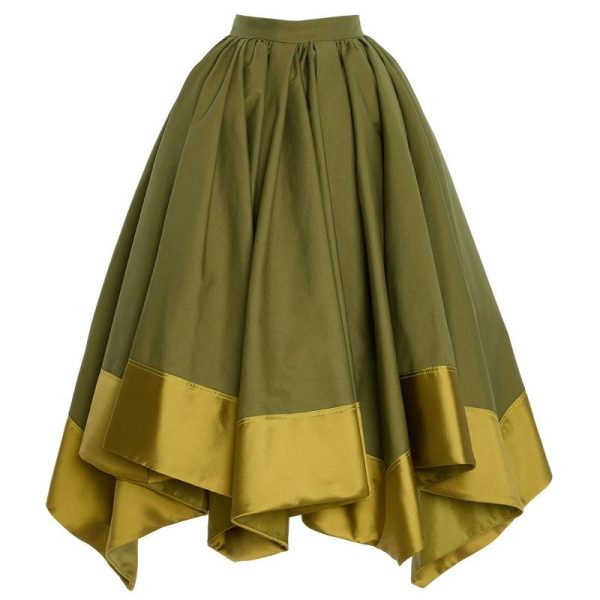 Olive Green Duchess Skirt