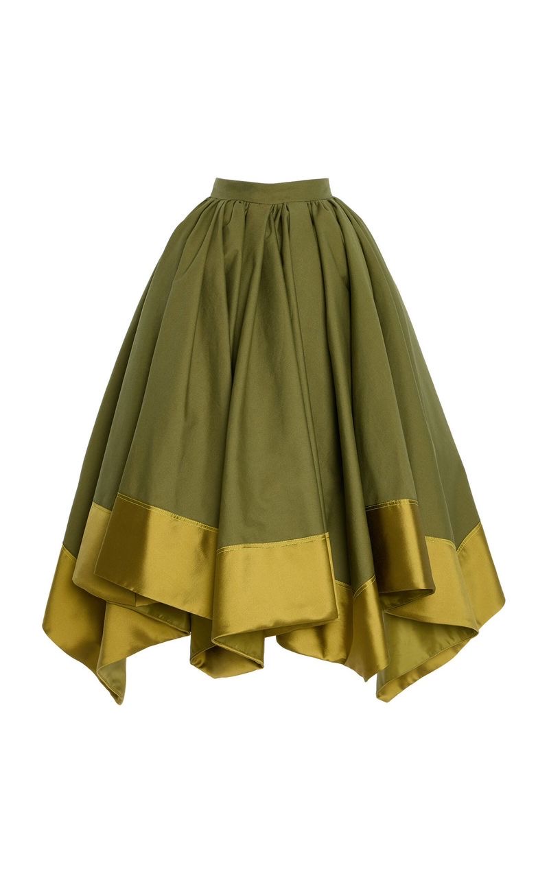 Olive Green Duchess Skirt